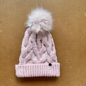 Express Women's Pink Knit Pom Tip Beanie One Size. NEW